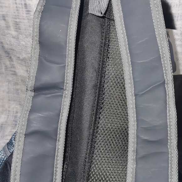 Small Dog pet Backpack knapsack carry bag blue grey gray black BK New NWT - Picture 4 of 9